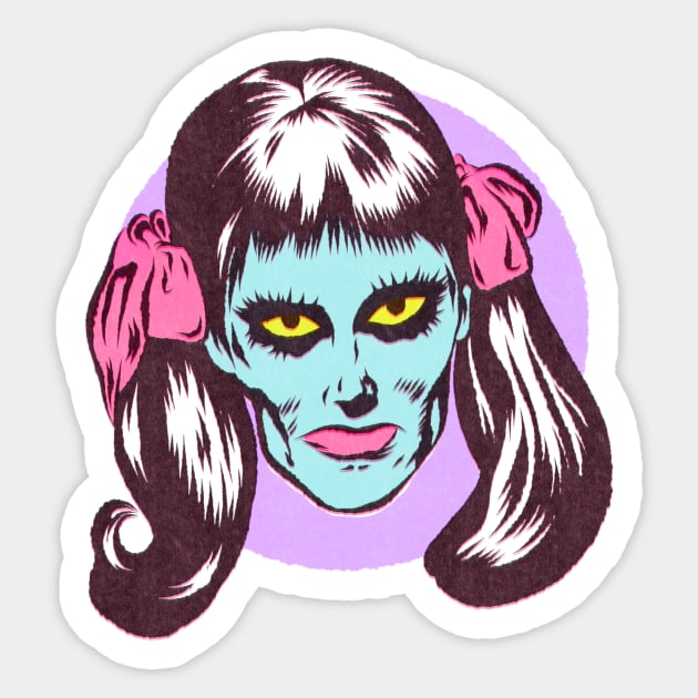 Vampire resting bitch face Sticker by Bad Taste Forever